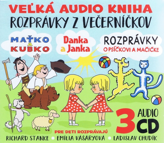 Obrázok 3CD-Večerníčky-Danka a Janka, Maťko a Kubko, Psíček a Mačička.