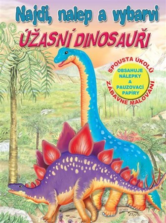 Obrázok Úžasní dinosauři - Najdi, nalep a vybarvi
