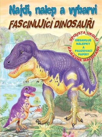 Obrázok Fascinujíci dinosauři - Najdi, nalep a vybarvi