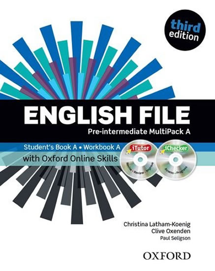 Obrázok English File Third Edition Pre-intermediate Multipack A with Oxford Online Skill