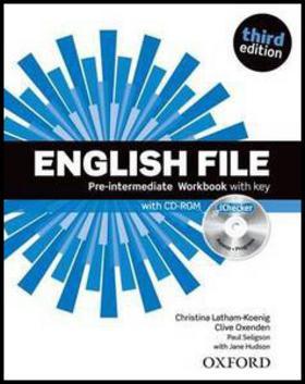 Obrázok English File Third Edition Pre-intermediate Workbook with Answer Key and iChecker