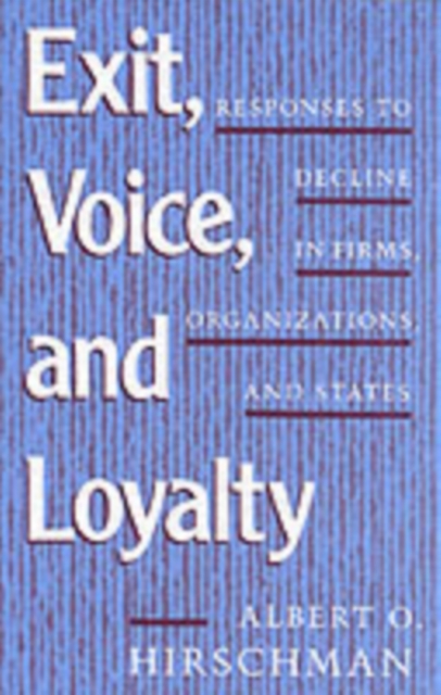 Obrázok Exit, Voice, and Loyalty