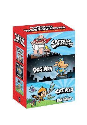 Obrázok Dav Pilkey's Hero Collection (Captain Underpants #1, Dog Man #1, Cat Kid Comic Club #1)