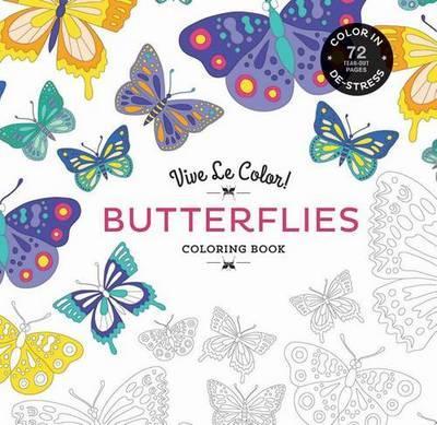 Obrázok Vive Le Color Butterflies Coloring Book