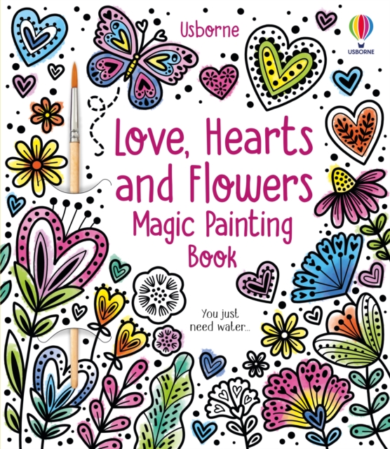 Obrázok Love, Hearts and Flowers Magic Painting Book