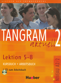 Obrázok Tangram aktuell 2: Lektion 5-8: Kursbuch + Arbeitsbuch mit Audio-CD