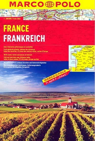 Obrázok Francie/atlas spirála 1:300 000
