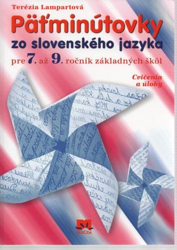 Obrázok Päťminútovky zo slovenského jazyka pre 7. až 9. ročník základných škôl