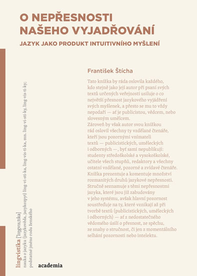 Obrázok O nepřesnosti našeho vyjadřování (jazyk jako produkt intuitivního myšlení)