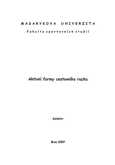 Obrázok Aktivní formy cestovního ruchu
