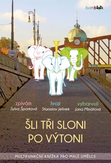 Obrázok Šli tři sloni po Výtoni - zpívám, hraji, vybarvuji