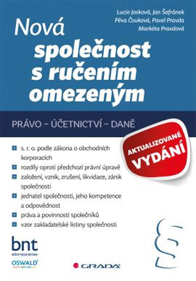 Obrázok Nová společnost s ručením omezeným - právo – účetnictví – daně