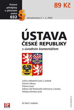 Obrázok Ústava České republiky s úvodním komentářem