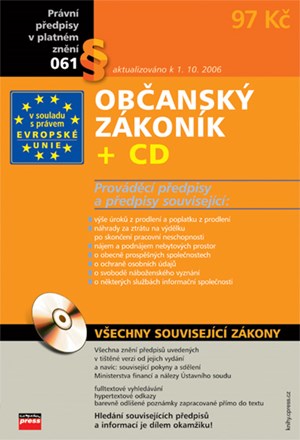 Obrázok Občanský zákoník + CD