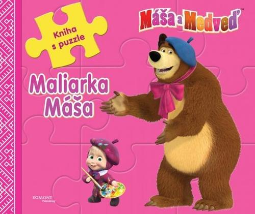 Obrázok Máša a medveď - Maliarka Máša - Kniha s puzzle