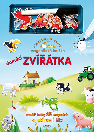 Obrázok Domácí zvířátka - Namaluj & smaž - Magnetická knížka