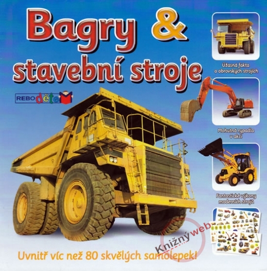 Obrázok Bagry a stavební stroje (knížka se samolepkami)