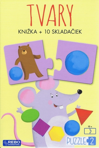 Obrázok Tvary - knižka + 10 skladačiek