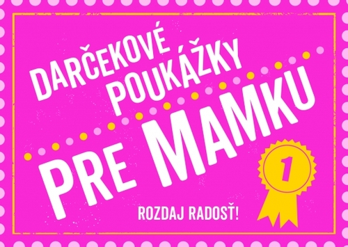 Obrázok Darčekové poukážky pre mamku