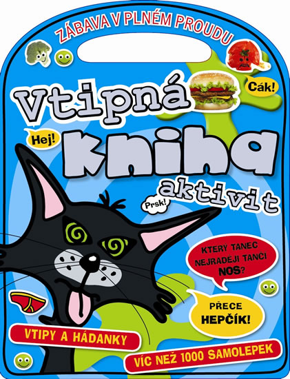 Obrázok Vtipná kniha aktivit - Vtipy a hádanky + víc než 1000 samolepek