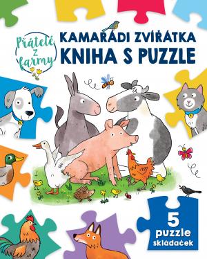 Obrázok Kamarádi zvířátka kniha s puzzle Přátelé