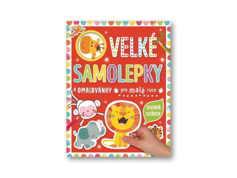 Obrázok Velké samolepky a omalovánky pro malé ruce Divoká zvířata