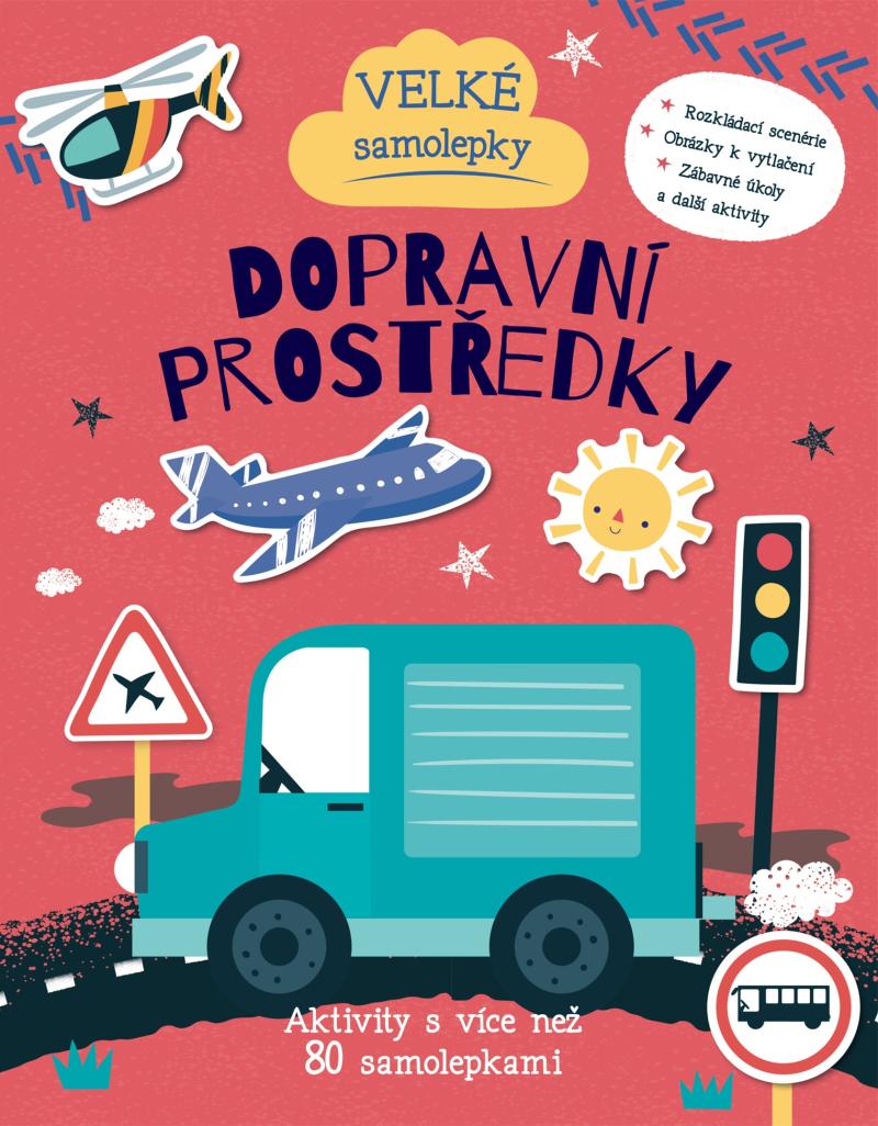 Obrázok Velké samolepky Dopravní prostředky - Aktivity s více než 80 samolepkami