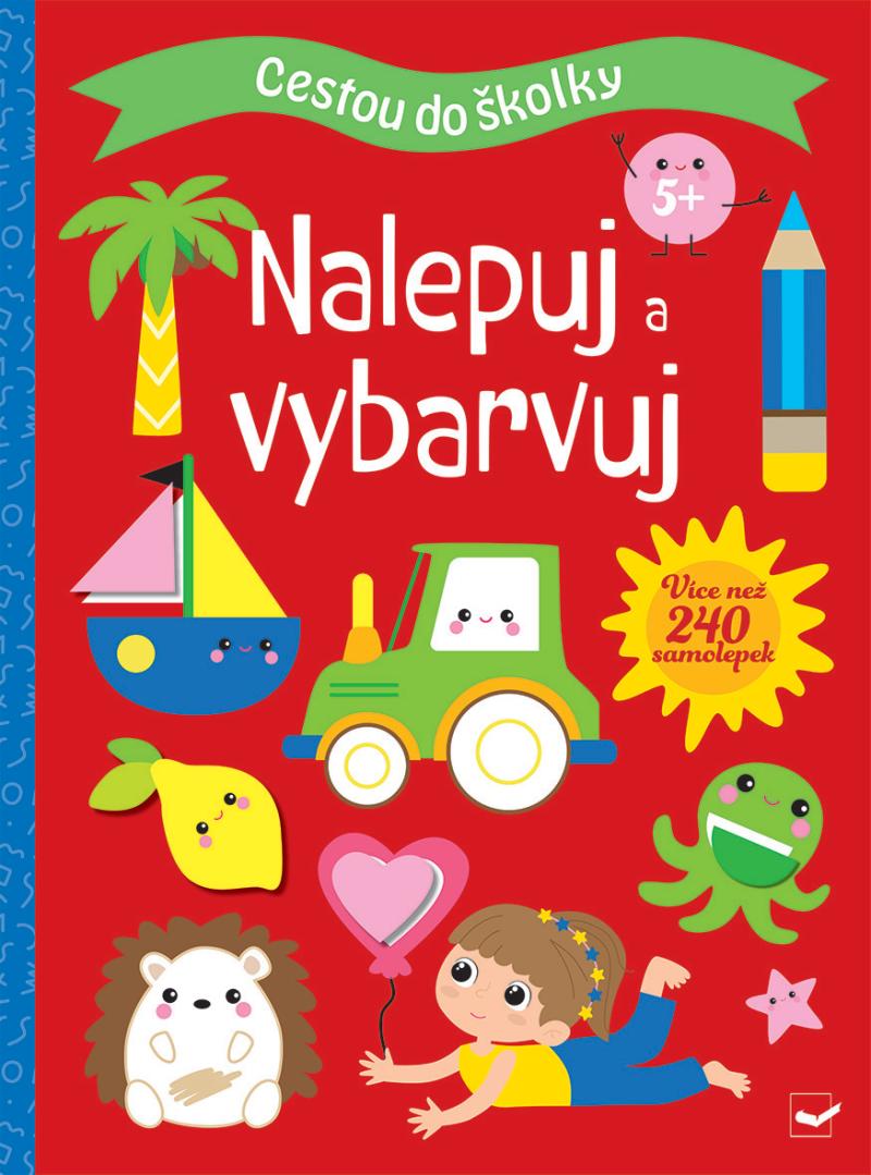 Obrázok Cestou do školky Nalepuj a vybarvuj 5+