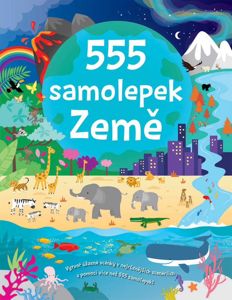 Obrázok 555 samolepek Země