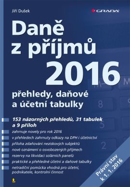 Obrázok Daně z příjmů 2016 - přehledy, daňové a účetní tabulky