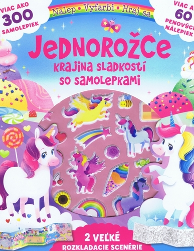 Obrázok Jednorožce - krajina sladkostí so samolepkami