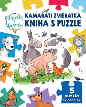 Obrázok Kamaráti zvieratká kniha s puzzle Priate