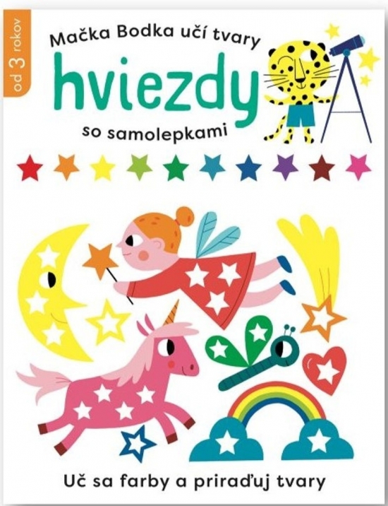 Obrázok Hviezdy so samolepkami - Mačka Bodka učí tvary