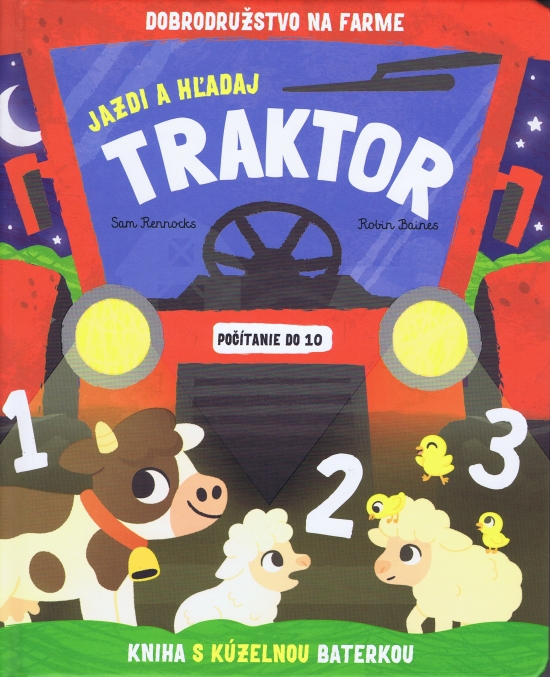 Obrázok Jazdi a hľadaj - Traktor - kniha s kúzelnou baterkou