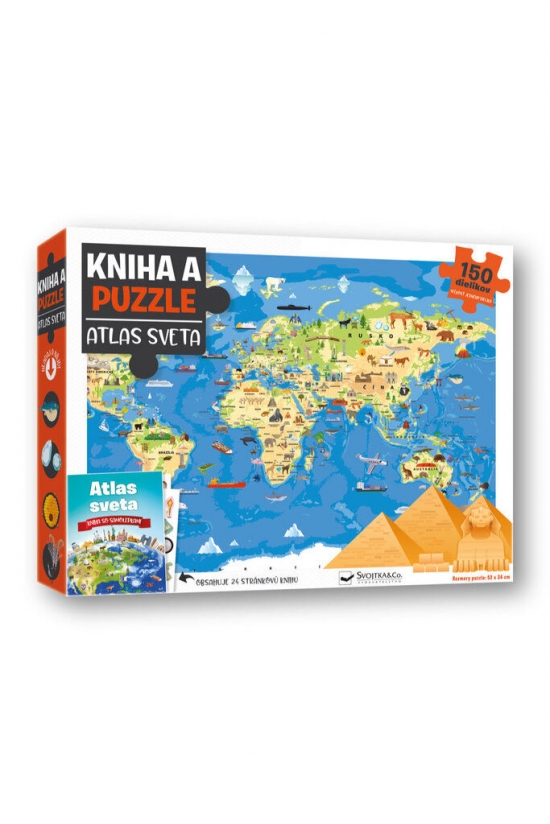 Obrázok Kniha a puzzle - Atlas sveta