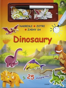 Obrázok Dinosaury - Nakresli, zotri, zabav sa s 25 magnetmi