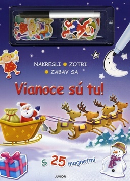 Obrázok Vianoce sú tu - nakresli . zotri . zabav sa s 25 magnetmi