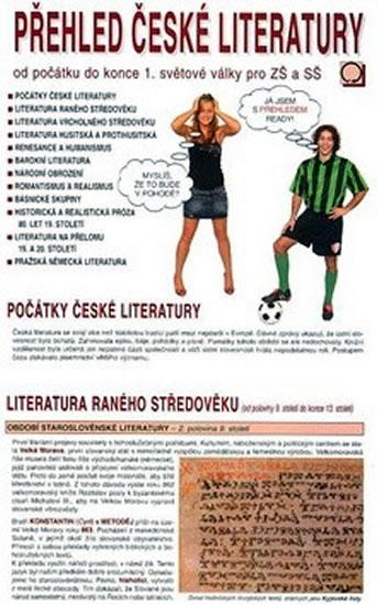 Obrázok Přehled české literatury - Od počátku do konce 1. světové války pro ZŠ a SŠ