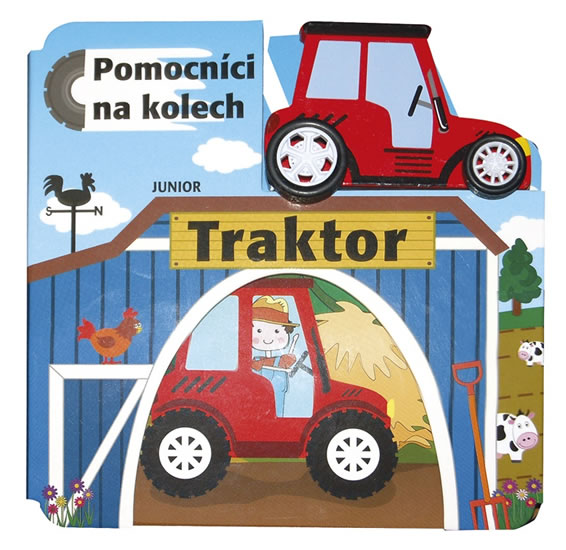 Obrázok Traktor - Pomocníci na kolech + dřevěný, ekologicky nezávadný traktůrek