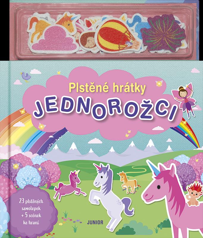 Obrázok Plstěné hrátky Jednorožci + 23 plstěných samolepek a 5 scén ke hraní