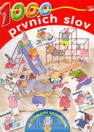 Obrázok 1000 prvních slov se stovkami samolepek