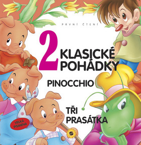 Obrázok 2 klasické pohádky - První čtení - Velká písmena (Pinocchio, Tři prasátka)