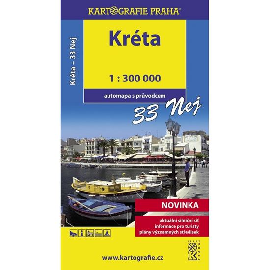 Obrázok Kréta - 33 nej…/ 1:300T, automapa s prův
