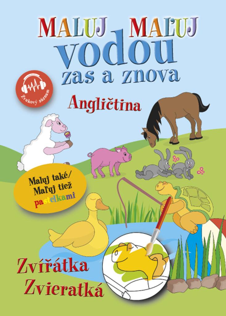 Obrázok Maluj vodou zas a znova Angličtina Zvířátka / Zvukový záznam