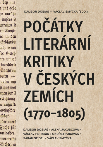 Obrázok Počátky literární kritiky v českých zemí