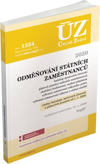 Obrázok ÚZ 1354 Odměňování státních zaměstnanců