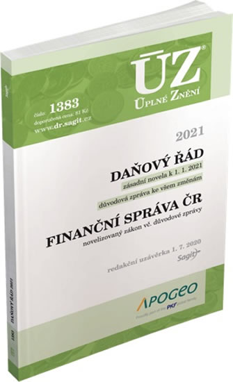 Obrázok ÚZ 1383 Daňový řád 2021