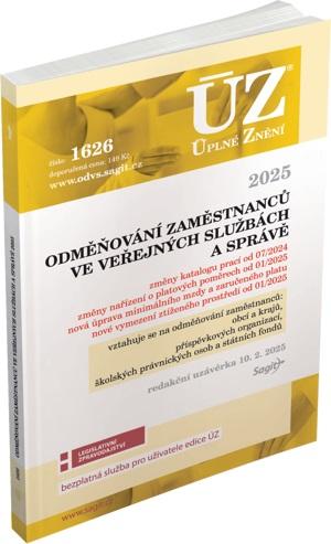 Obrázok ÚZ 1626 Odměňování zaměstnanců ve veřejných službách a správě, 2025