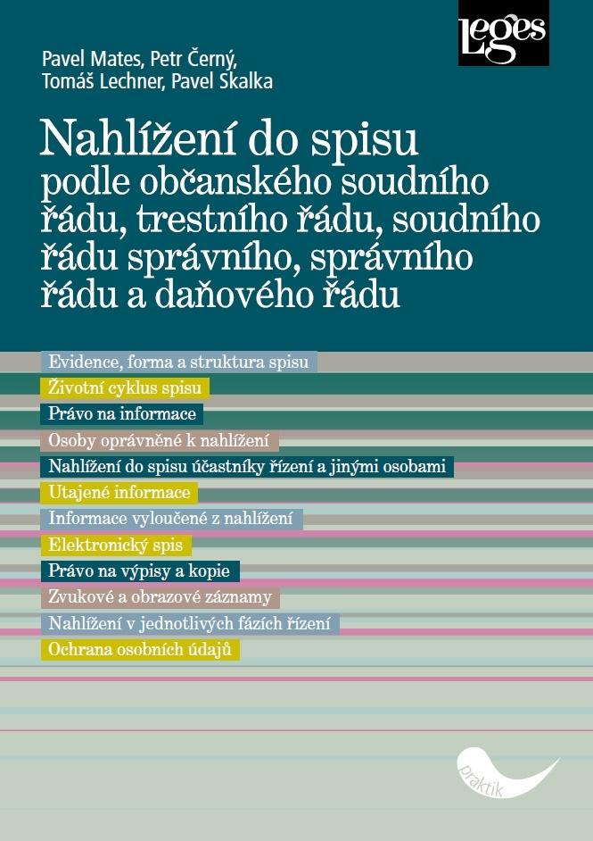 Obrázok Nahlížení do spisu podle občanského soudního řádu, trestního řádu soudního řádu správního, správního řádu a daňového řádu