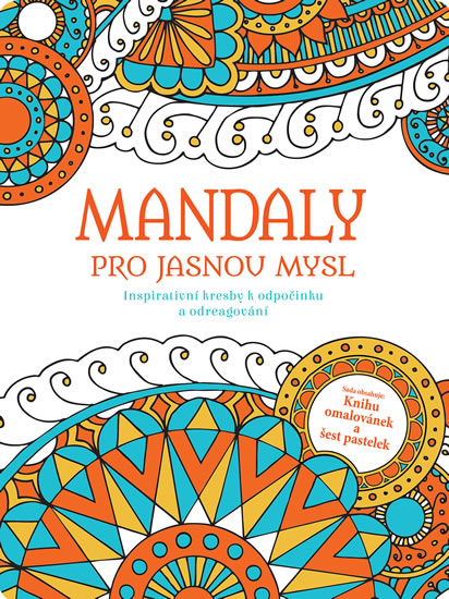 Obrázok Mandaly pro jasnou mysl - Inspirativní kresby k odpočinku a odreagovaní (se sadou 6 pastelek)
